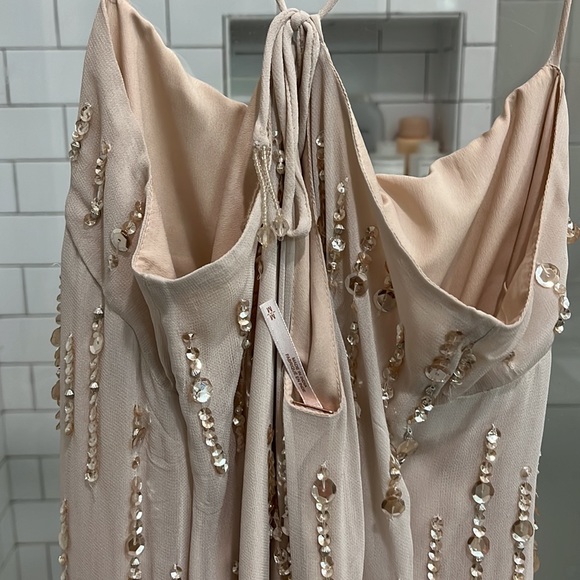 Light pink sequin and fringe FP dress - Picture 4 of 4